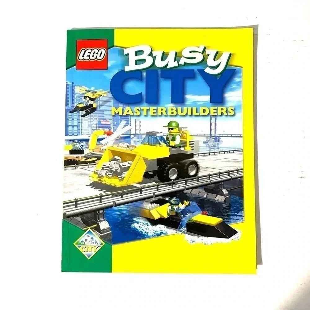 LEGO Busy City Master Builders Book Idea 2000 Manual Paperback NOT FILLED IN NEW